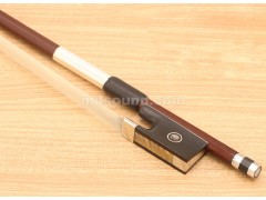 Brazilwood Violin Bow for Beginner, with Ebony Frog and Mongolian White Horse Hair
