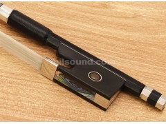 Carbon Fiber Violin Bow with Ebony Frog and Mongolian White Horse Hair